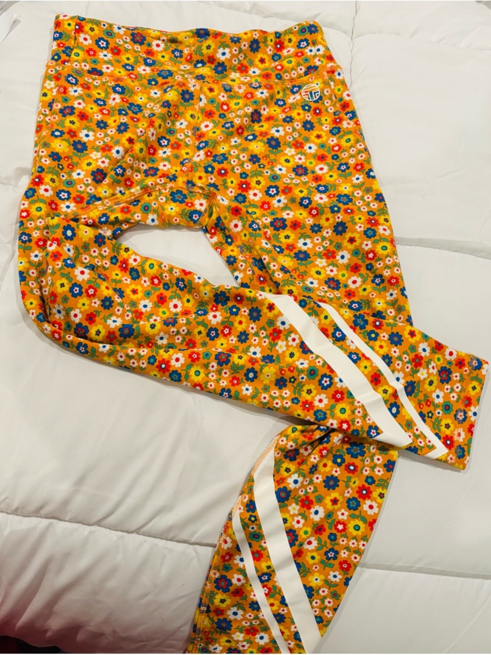 Tory Burch sport Floral Yellow athletic Leggings